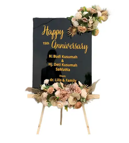 Papan Bunga Akrilik Venue Pernikahan Tangerang